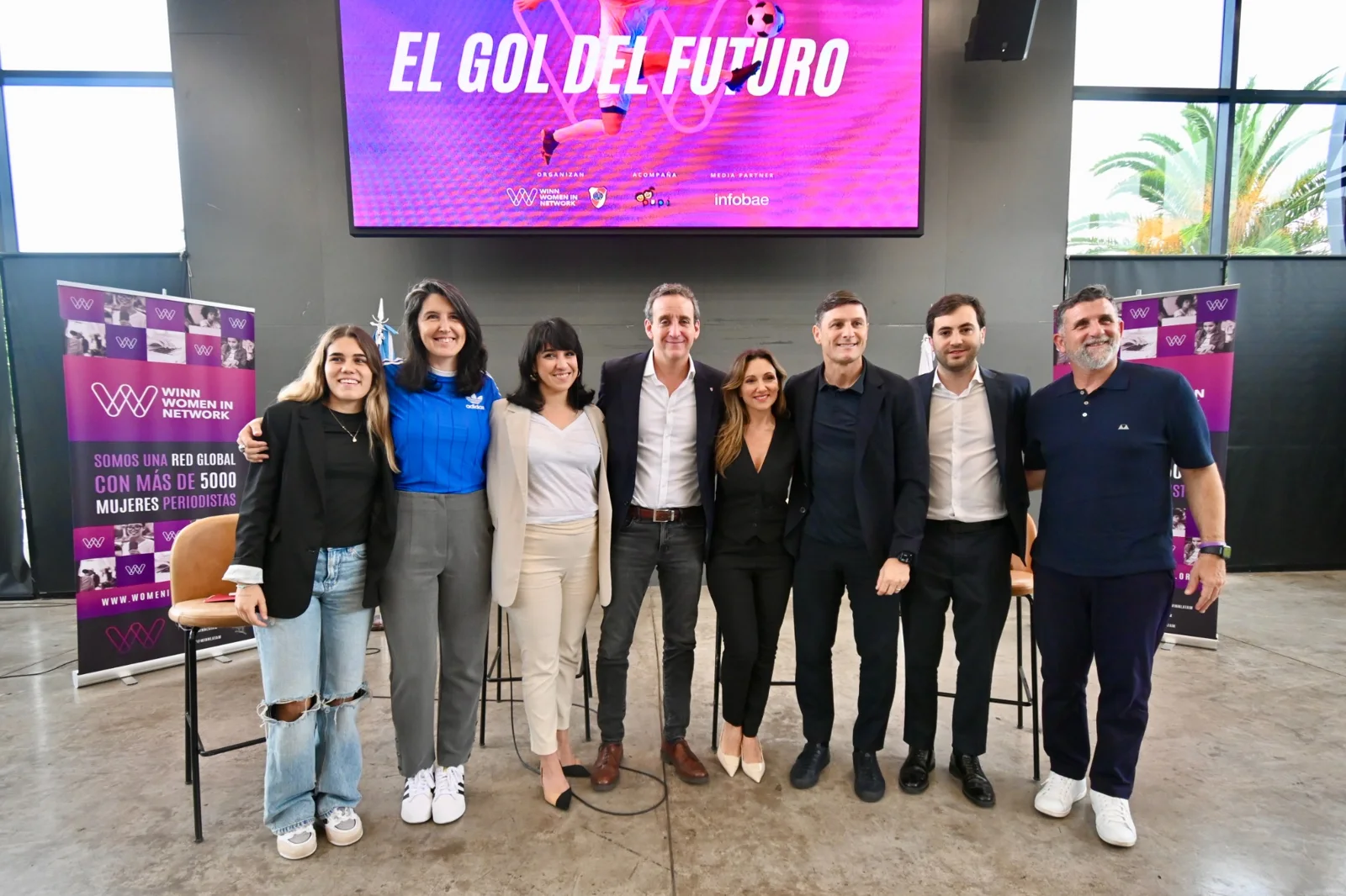Participantes del encuentro El Gol del Futuro de WINN Sports
